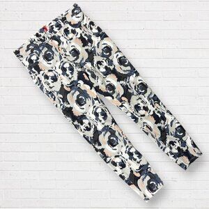 SPANX Floral Blossom Jean-ish 20018R Stretch Denim Leggings L